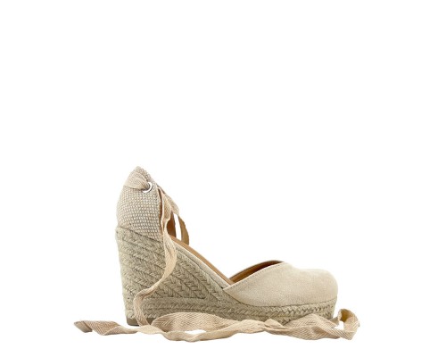 Sandalia Alpargata Tacón Cuña Atado